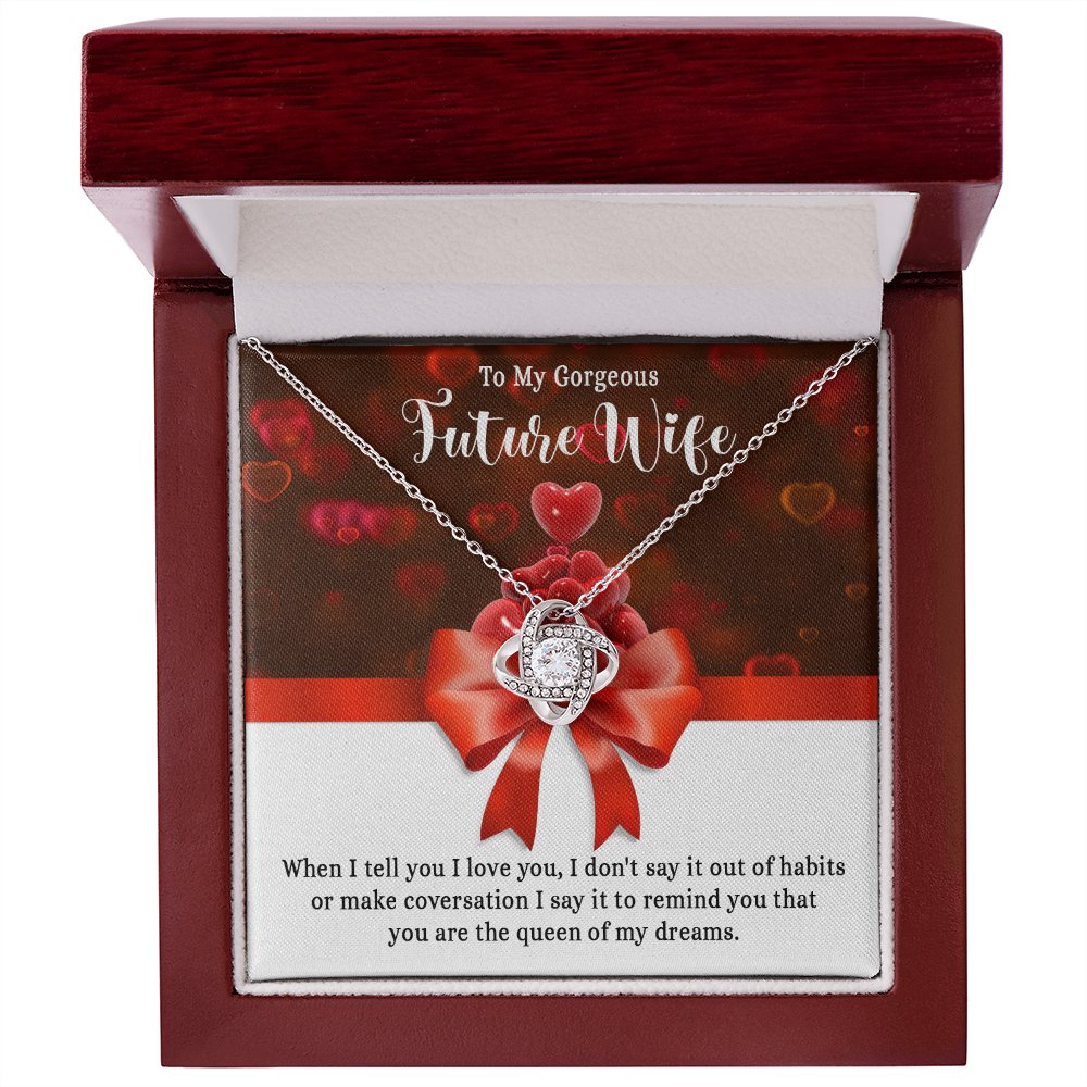Necklace To My Gorgeous Future Wife, Love Gift for Her/Women, Queen Necklace
