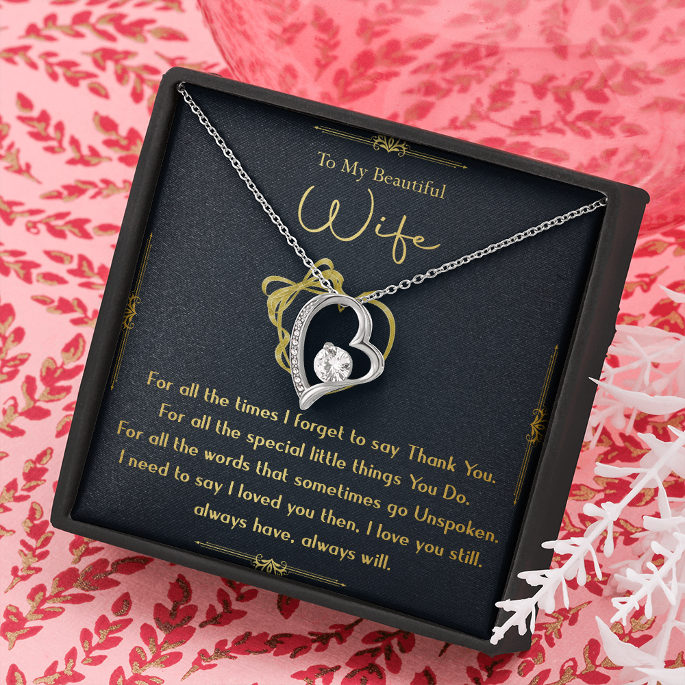 N356C To My Wife Necklace, Gift For Wife, Anniversary Gift For Wife, Necklace For Wife