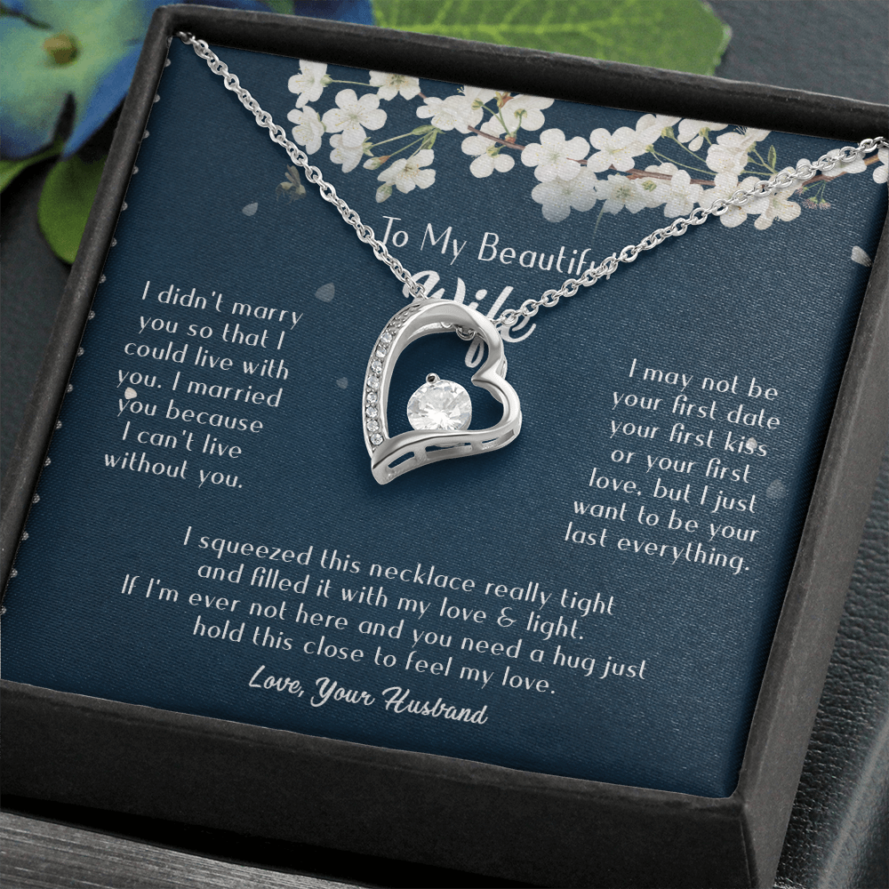 163C Necklace Gift To Beautiful Wife, Valentine Gift for Her, I Married Perfect Wife