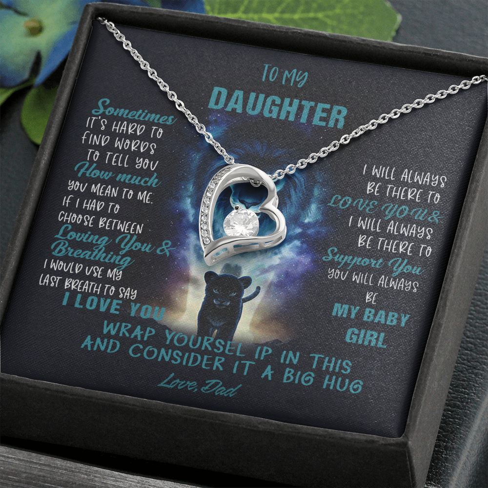 N350C To My Daughter Necklace, Daughter Father Necklace, Daughter Gift from Dad