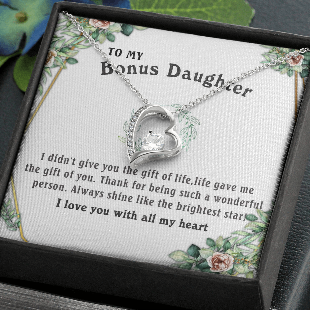 6C To my Bonus Daughter Necklace, Bonus Daughter, Step Daughter Gift, Step Dad Gift
