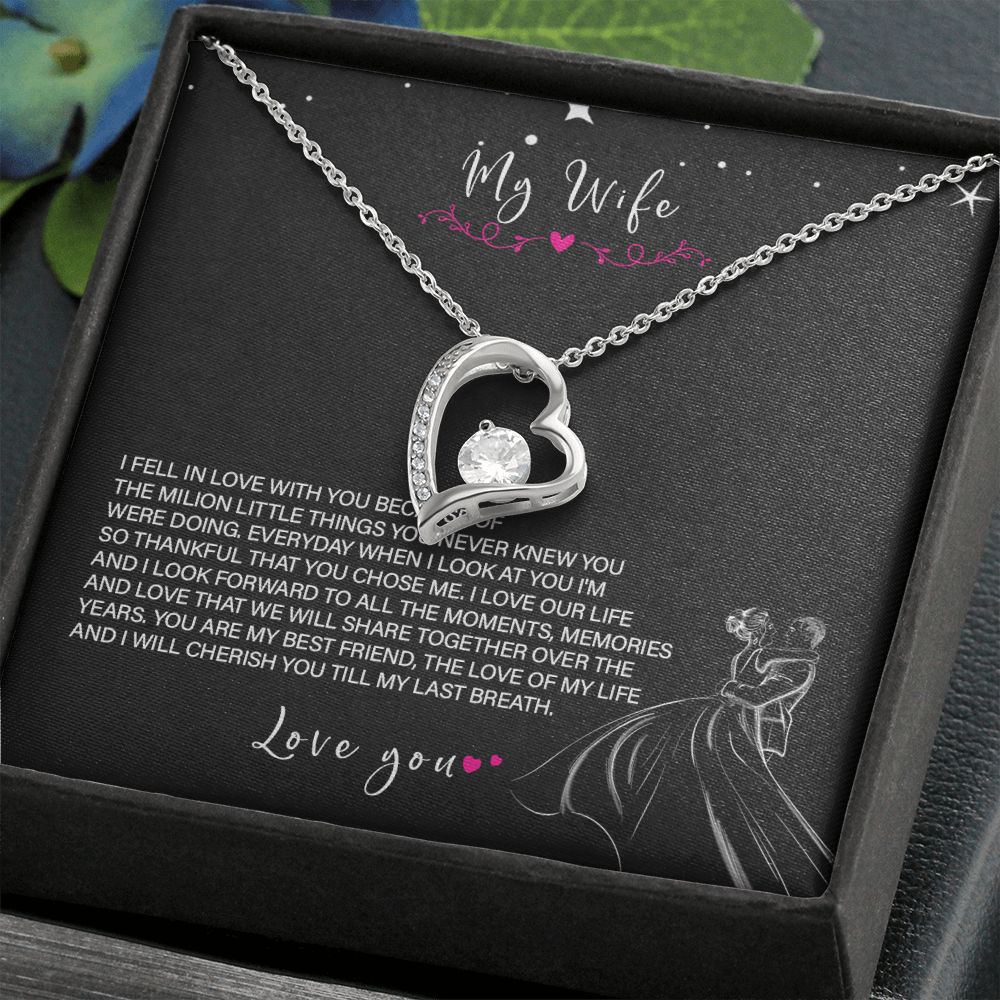 62C Love Necklace To My Wife, Gift for Her, Beautiful Wife Necklace From Husband