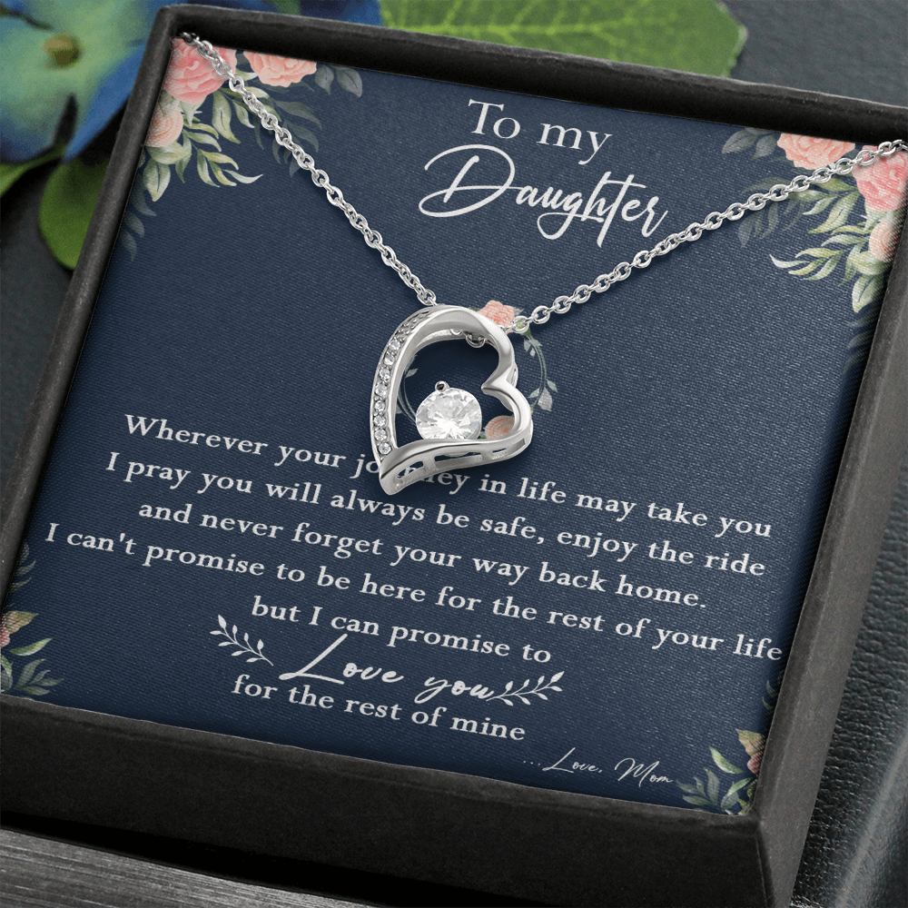 125C Necklace To My Daughter, Daughter Birthday Gift, I Love You Always Necklace