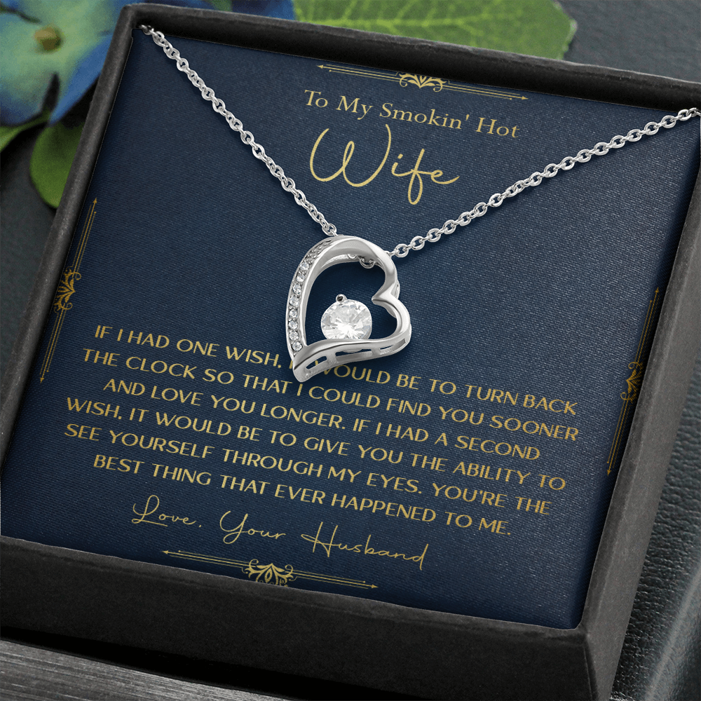 170C Necklace Gift To My Smokin Hot Wife, Gift for Her From Husband, Valentine Gift