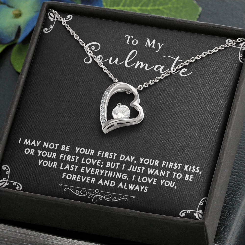 169C Gift To My Soulmate Necklace, Birthday Necklace For Wife, Happy Valentine Gift