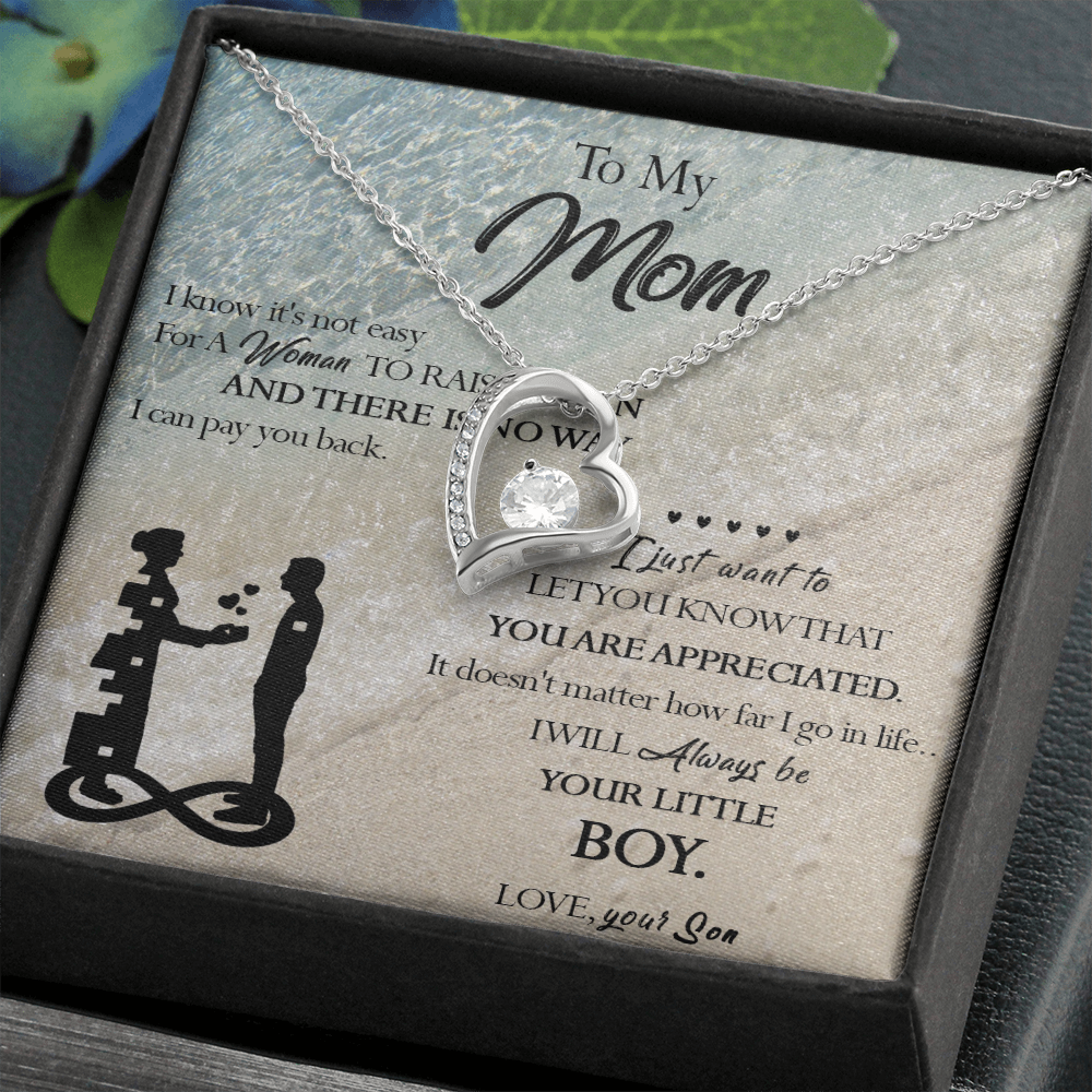 129C Necklace To My Mom, Gift for Mom from Son, Birthday Gift, Mother Necklace Gift