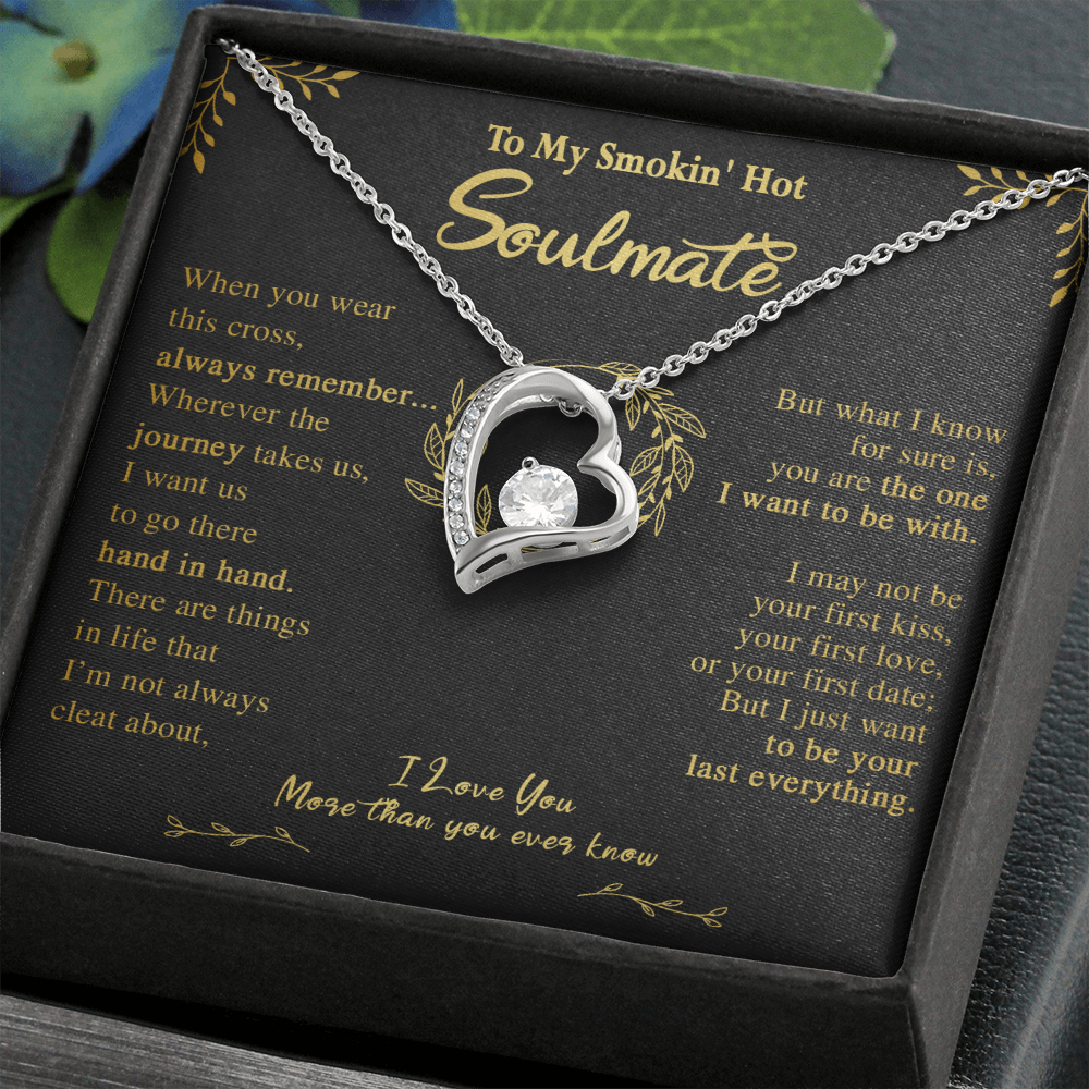 N355C To My Soulmate Necklace Engagement Anniversary Gift for Her Birthday