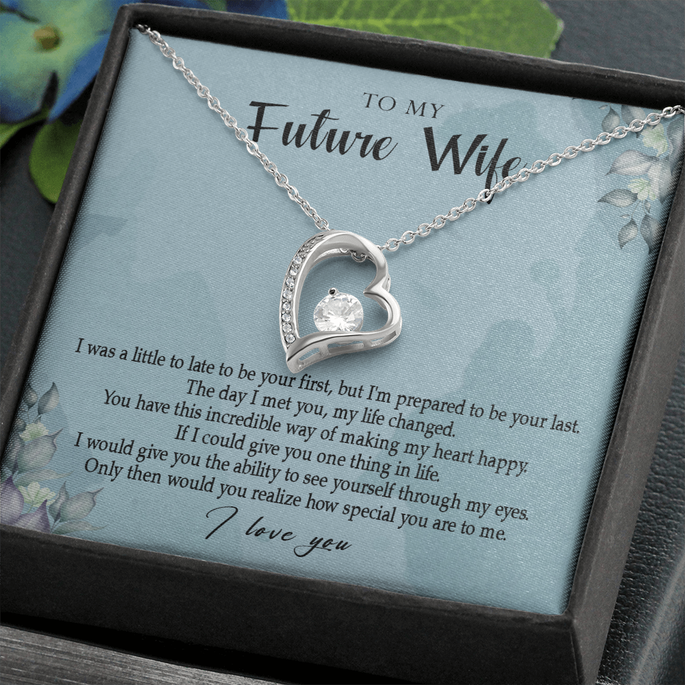 162C Necklace Gift To My Future Wife, Valentine Gift for Her, I Love You Necklace