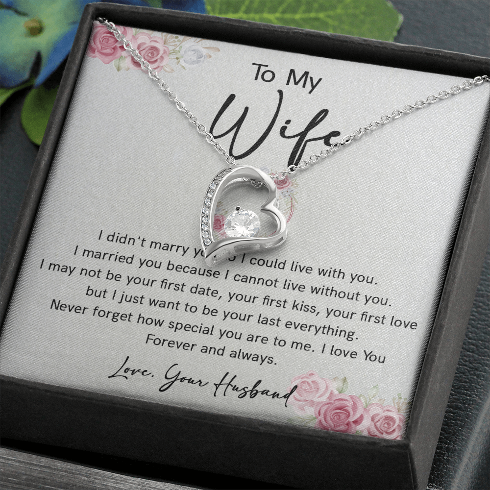 73C Necklace To Wife, Perfect Gift for Her From Husband, I LOVE YOU Forever & Always