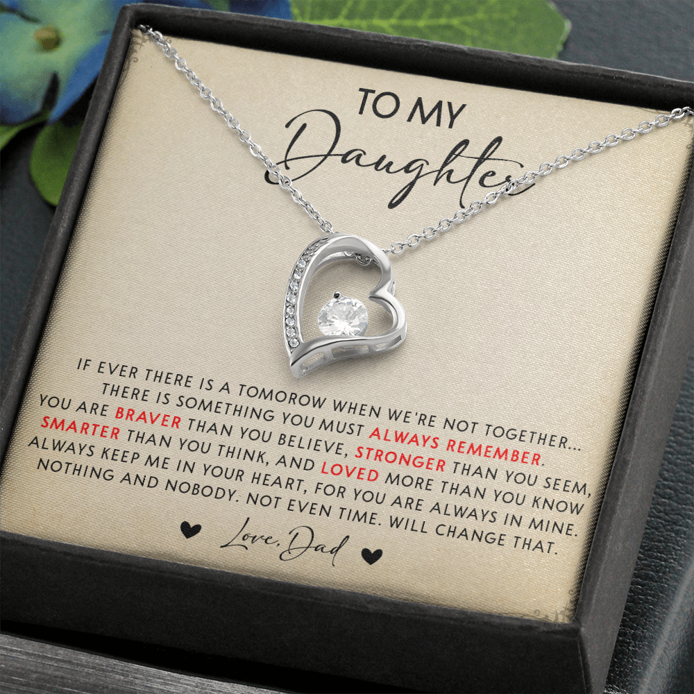 N349C To My Daughter Necklace, Daughter Father Necklace, Gift For Daughter From Dad