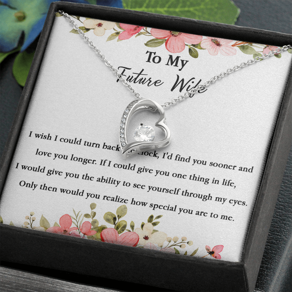 67C Necklace To My Future Wife/Girlfriend, Women Necklace for Her I LOVE YOU Forever