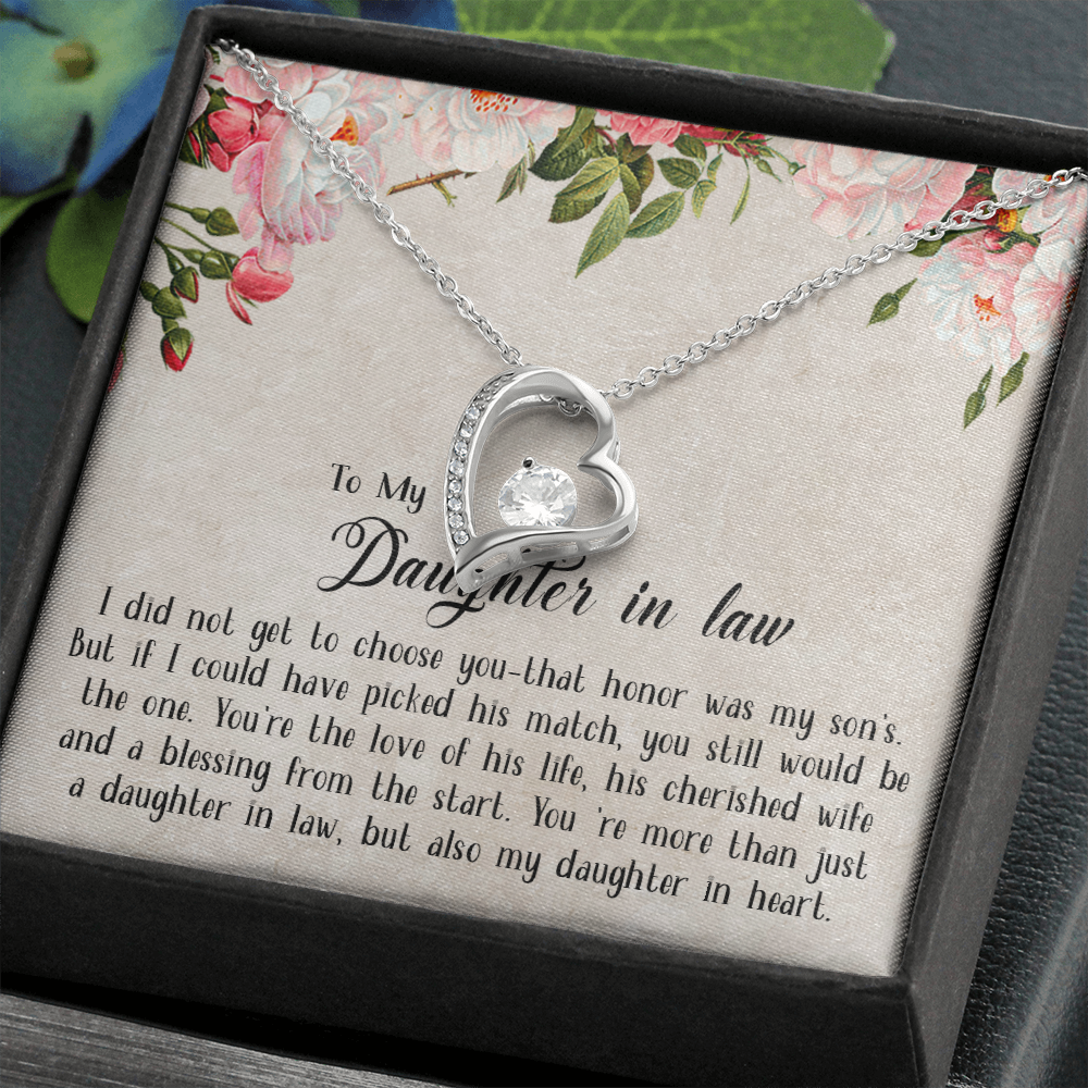 153C Necklace To My Daughter in law, Cute Necklace Gift from Dad Mom, Birthday Gift