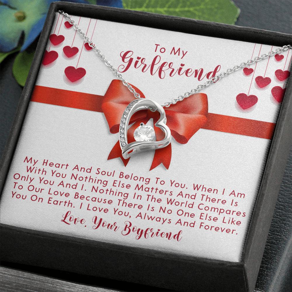 251C Necklace To My Girlfriend, Love Gift for Her From Boyfriend, Couple Necklace