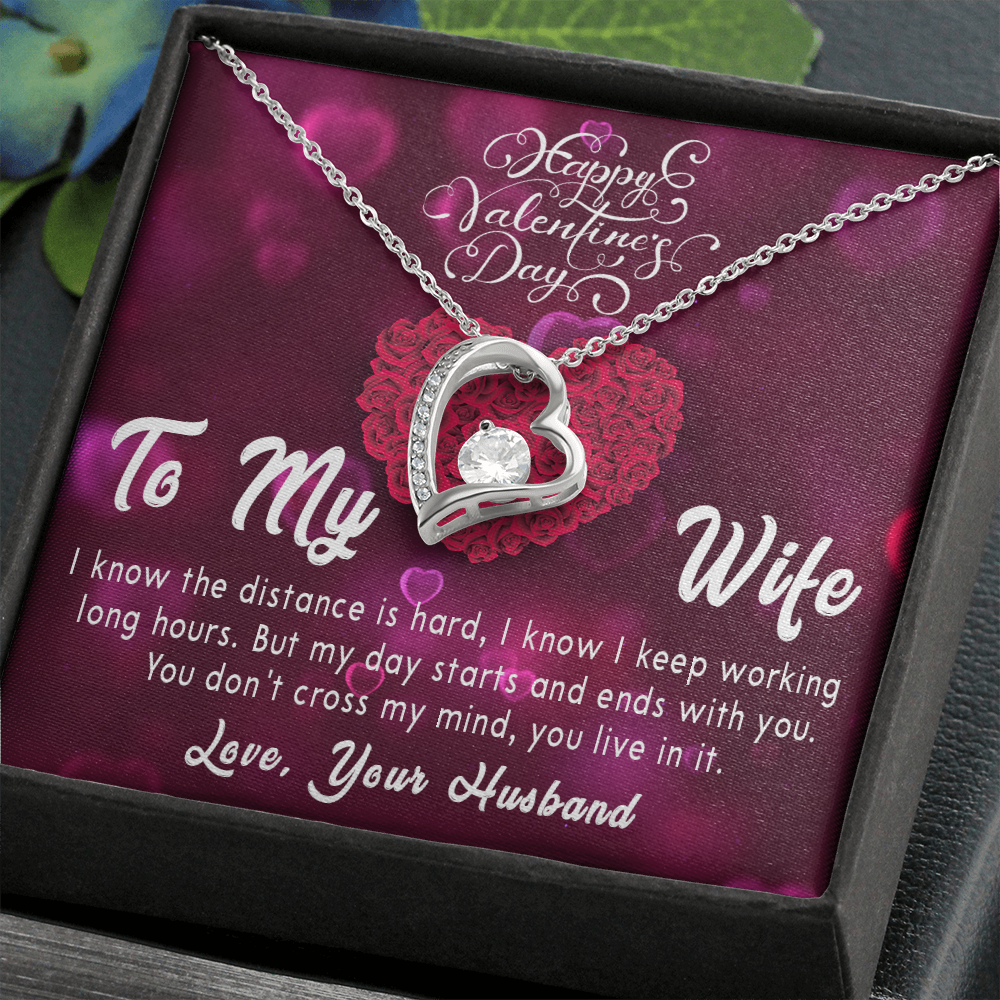 189C Valentine's Day Gift Necklace for Wife, Your Love Necklace, I Love You Forever