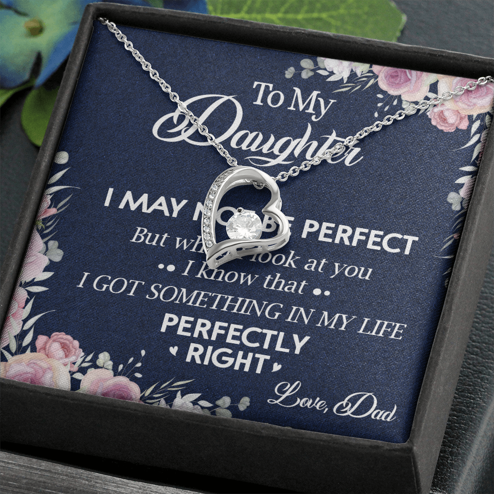 150C Necklace To My Daughter, Daughter Necklace Birthday Gift from Dad, I Love You