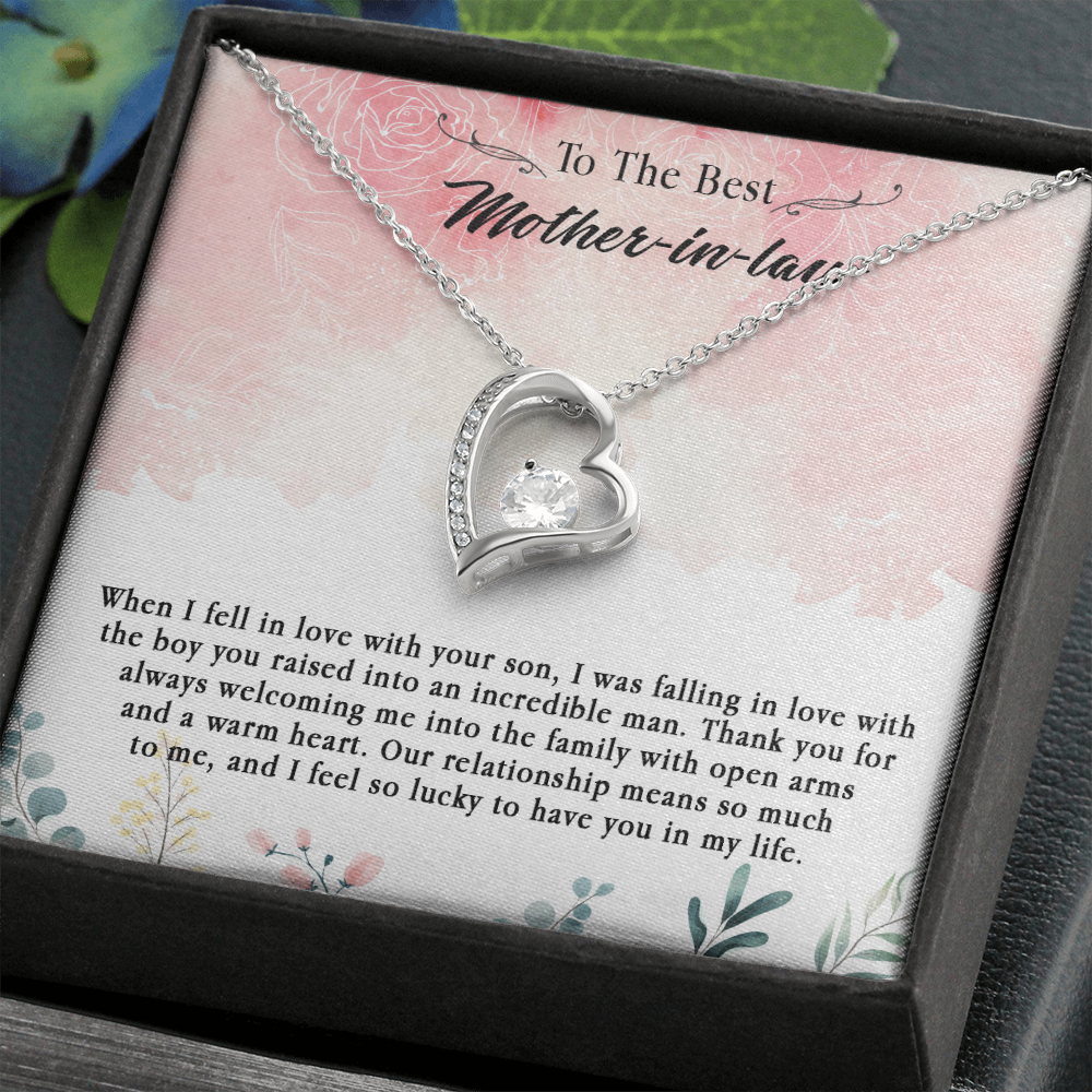145C Necklace To The Best Mother In Law, Perfect Gift for Mom, Love You Mom Necklace