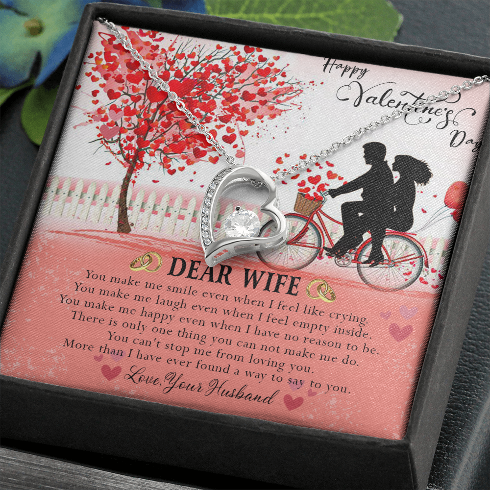187C Necklace To Dear Wife, Necklace Gift from Husband, Valentine's Day Gift for Wife