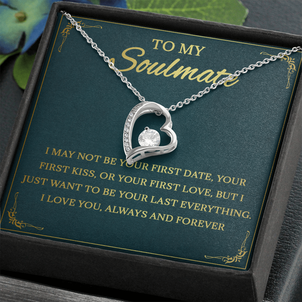 64C Necklace To My Soulmate, Love Gift for Her, Girlfriend Birthday from Husband