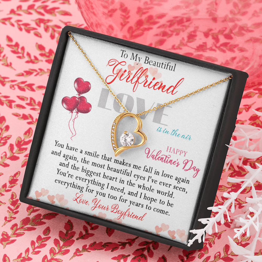 186C Necklace To Beautiful Girlfriend, Necklace Gift from Boyfriend, Valentine Gift