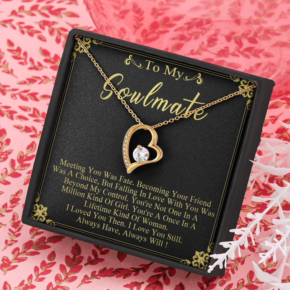 N358C To My Soulmate Necklace Engagement Anniversary Gift for Her Birthday