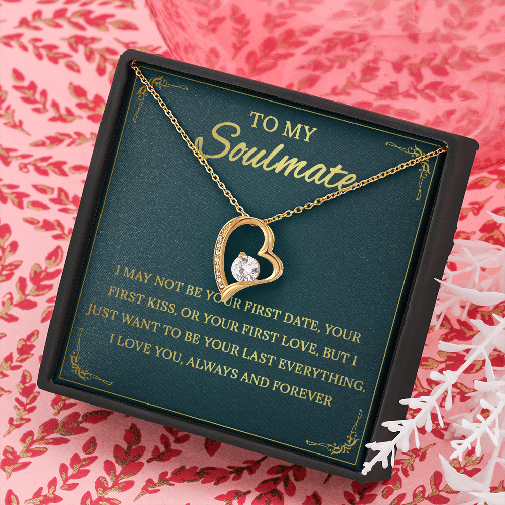 64C Necklace To My Soulmate, Love Gift for Her, Girlfriend Birthday from Husband