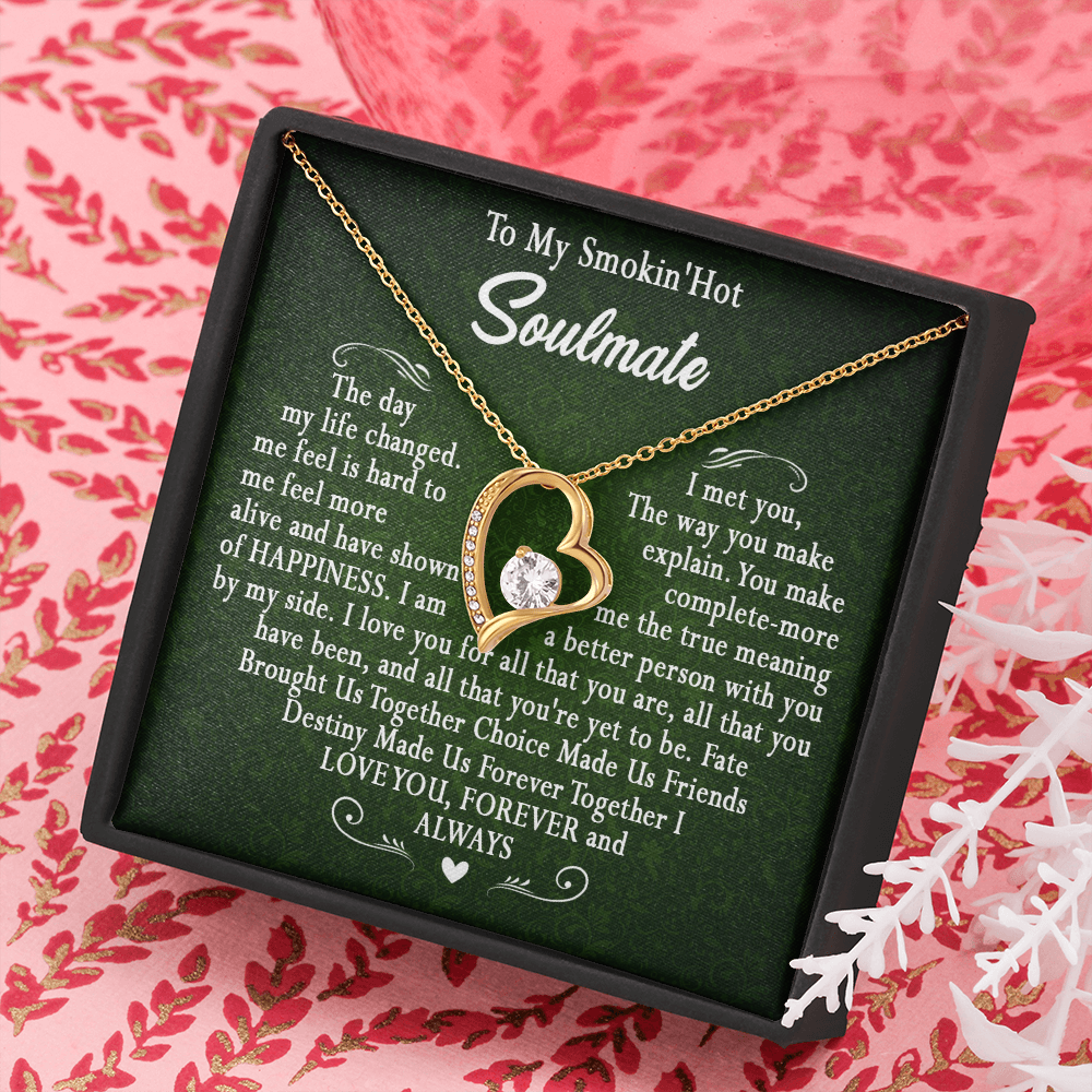 173C To My Smokin Hot Wife Necklace, Necklace Gift For Wife Soulmate Valentine Gift