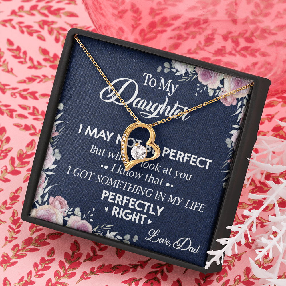 150C Necklace To My Daughter, Daughter Necklace Birthday Gift from Dad, I Love You