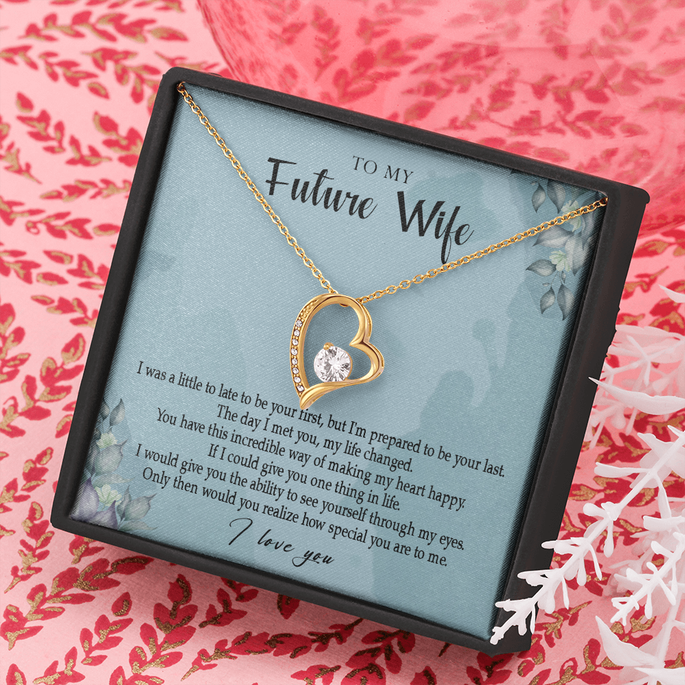 162C Necklace Gift To My Future Wife, Valentine Gift for Her, I Love You Necklace