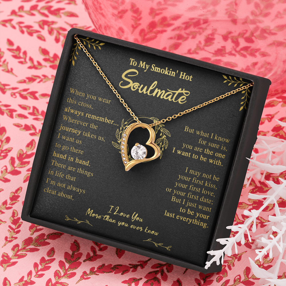 N355C To My Soulmate Necklace Engagement Anniversary Gift for Her Birthday
