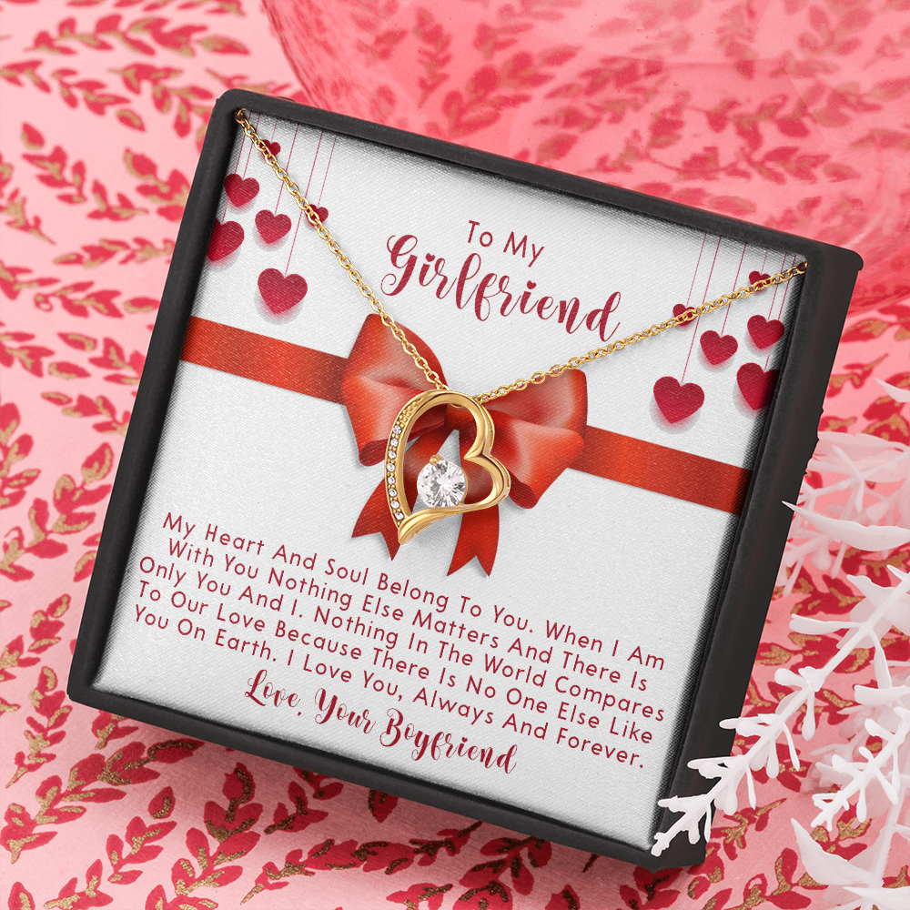 251C Necklace To My Girlfriend, Love Gift for Her From Boyfriend, Couple Necklace