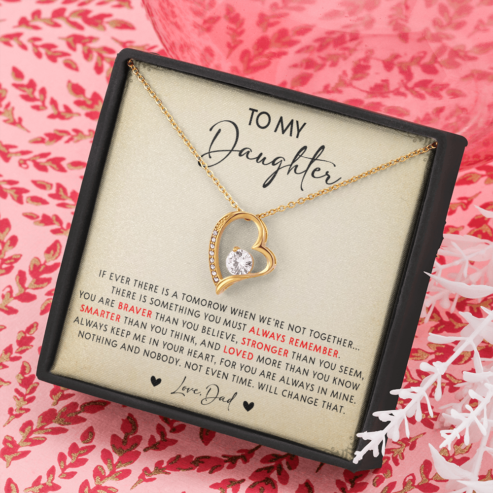 N349C To My Daughter Necklace, Daughter Father Necklace, Gift For Daughter From Dad
