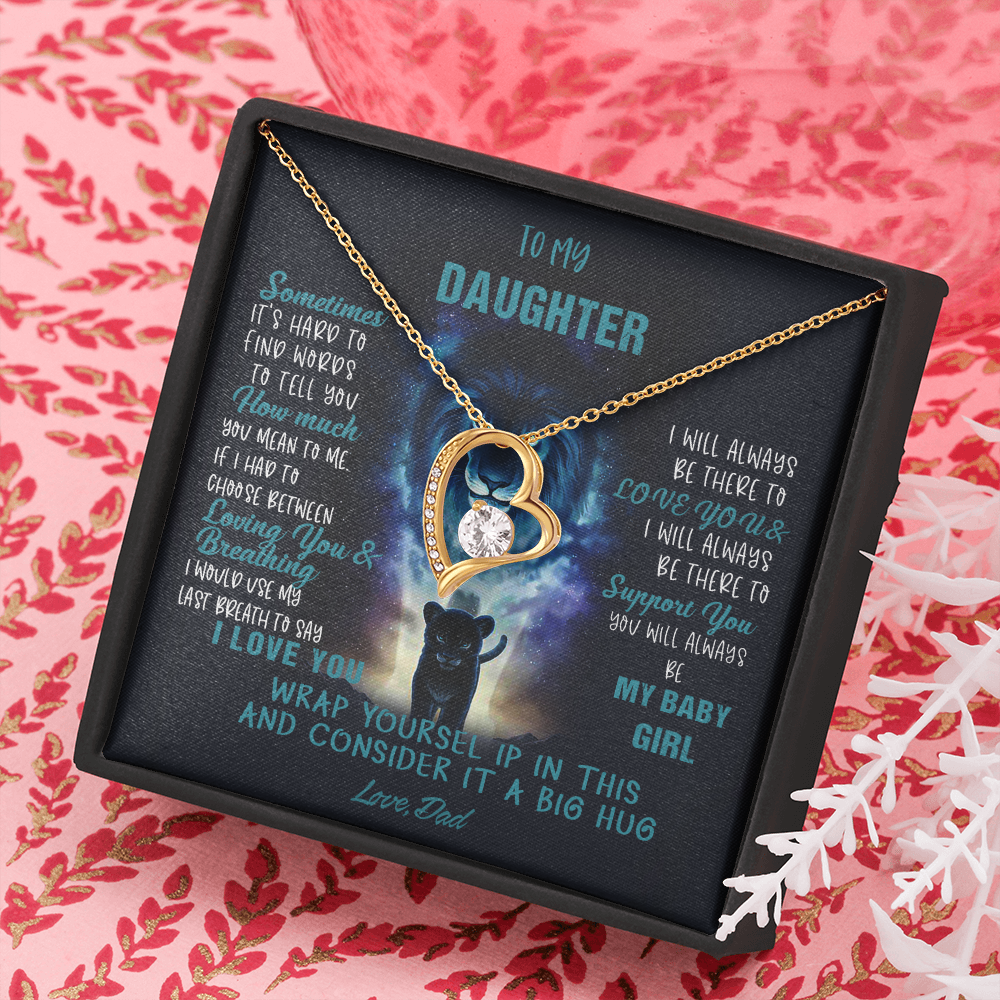 N350C To My Daughter Necklace, Daughter Father Necklace, Daughter Gift from Dad