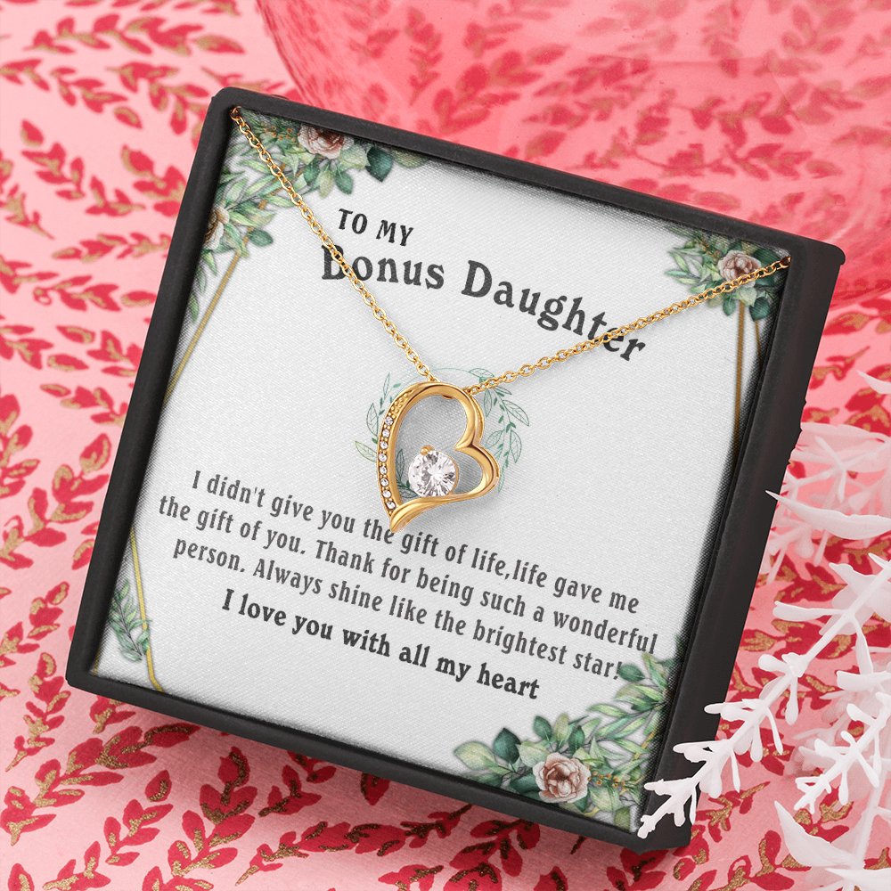 6C To my Bonus Daughter Necklace, Bonus Daughter, Step Daughter Gift, Step Dad Gift