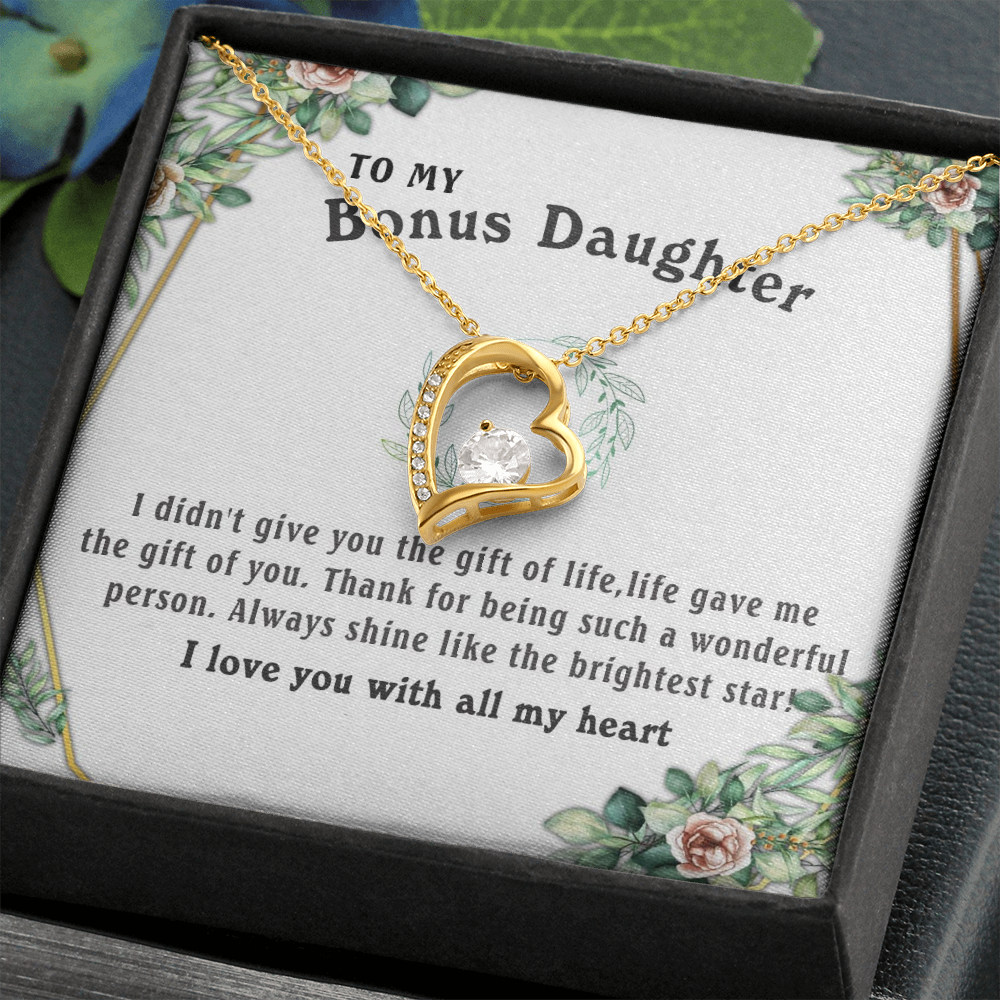 6C To my Bonus Daughter Necklace, Bonus Daughter, Step Daughter Gift, Step Dad Gift