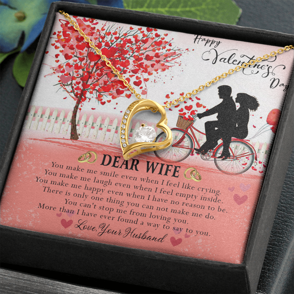 187C Necklace To Dear Wife, Necklace Gift from Husband, Valentine's Day Gift for Wife