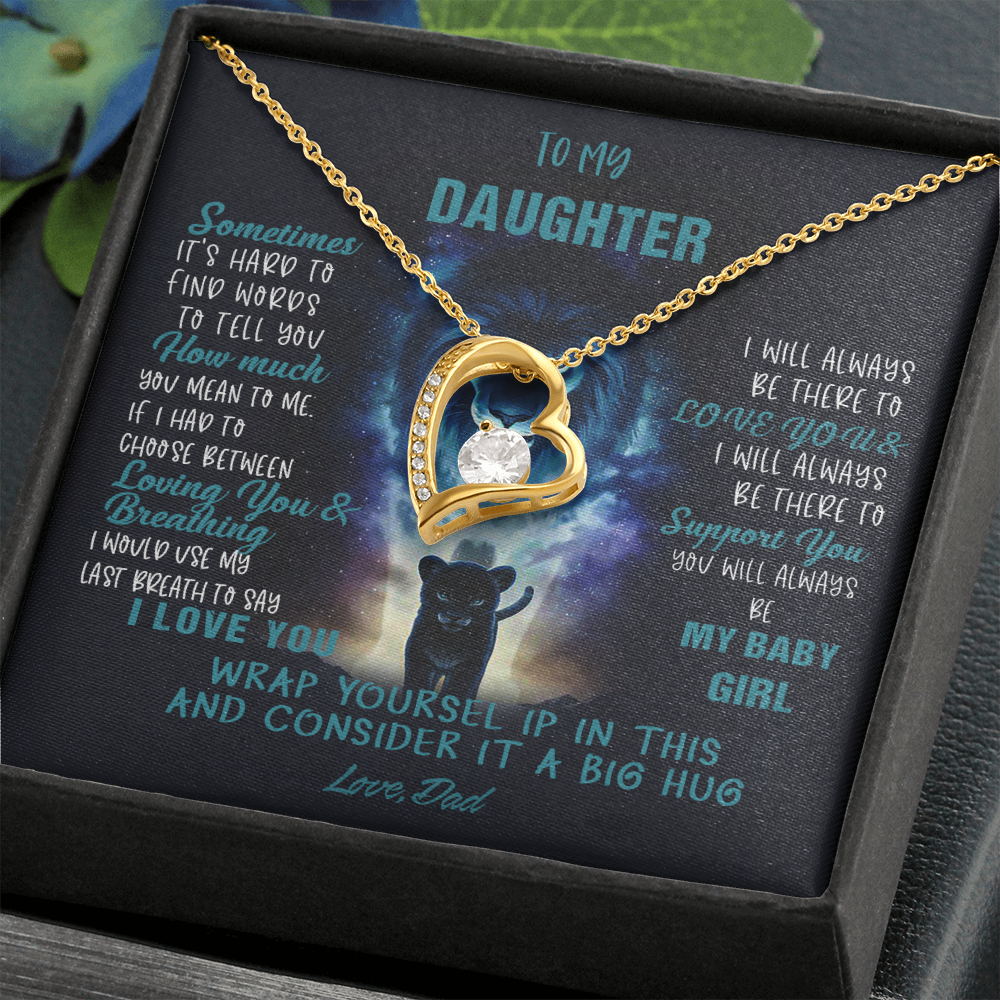 N350C To My Daughter Necklace, Daughter Father Necklace, Daughter Gift from Dad