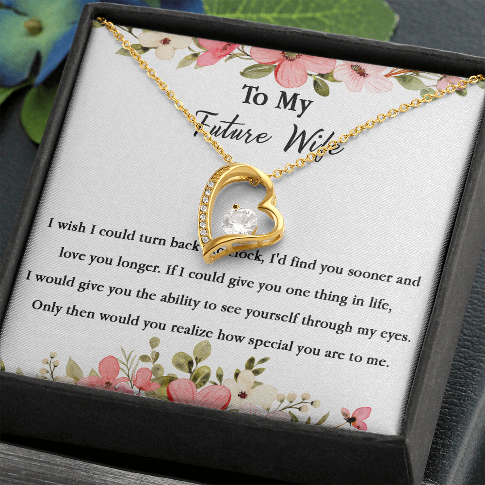 67C Necklace To My Future Wife/Girlfriend, Women Necklace for Her I LOVE YOU Forever
