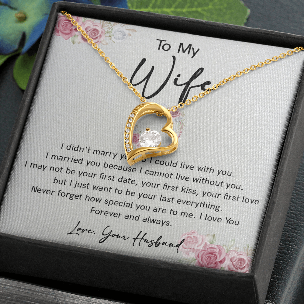 73C Necklace To Wife, Perfect Gift for Her From Husband, I LOVE YOU Forever & Always