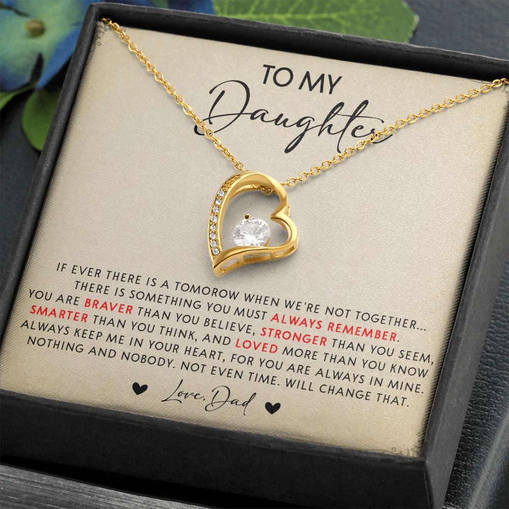 N349C To My Daughter Necklace, Daughter Father Necklace, Gift For Daughter From Dad