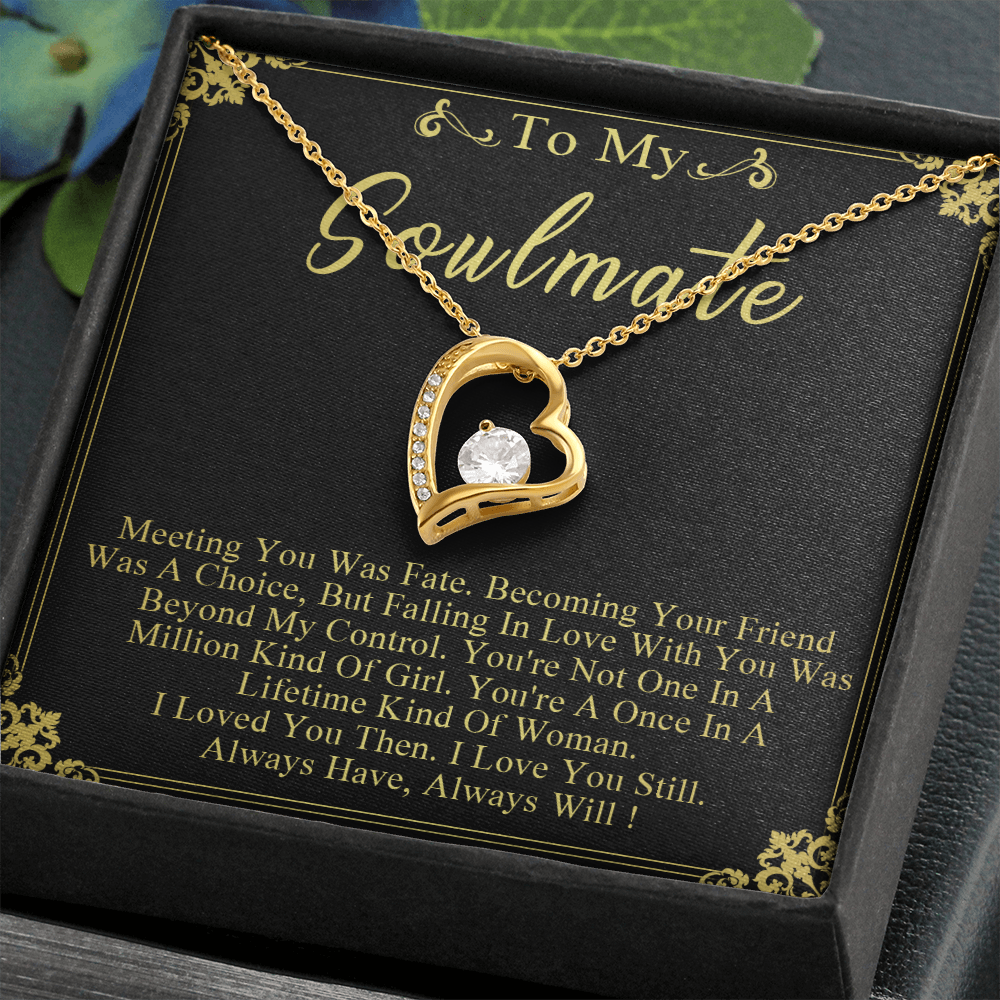N358C To My Soulmate Necklace Engagement Anniversary Gift for Her Birthday