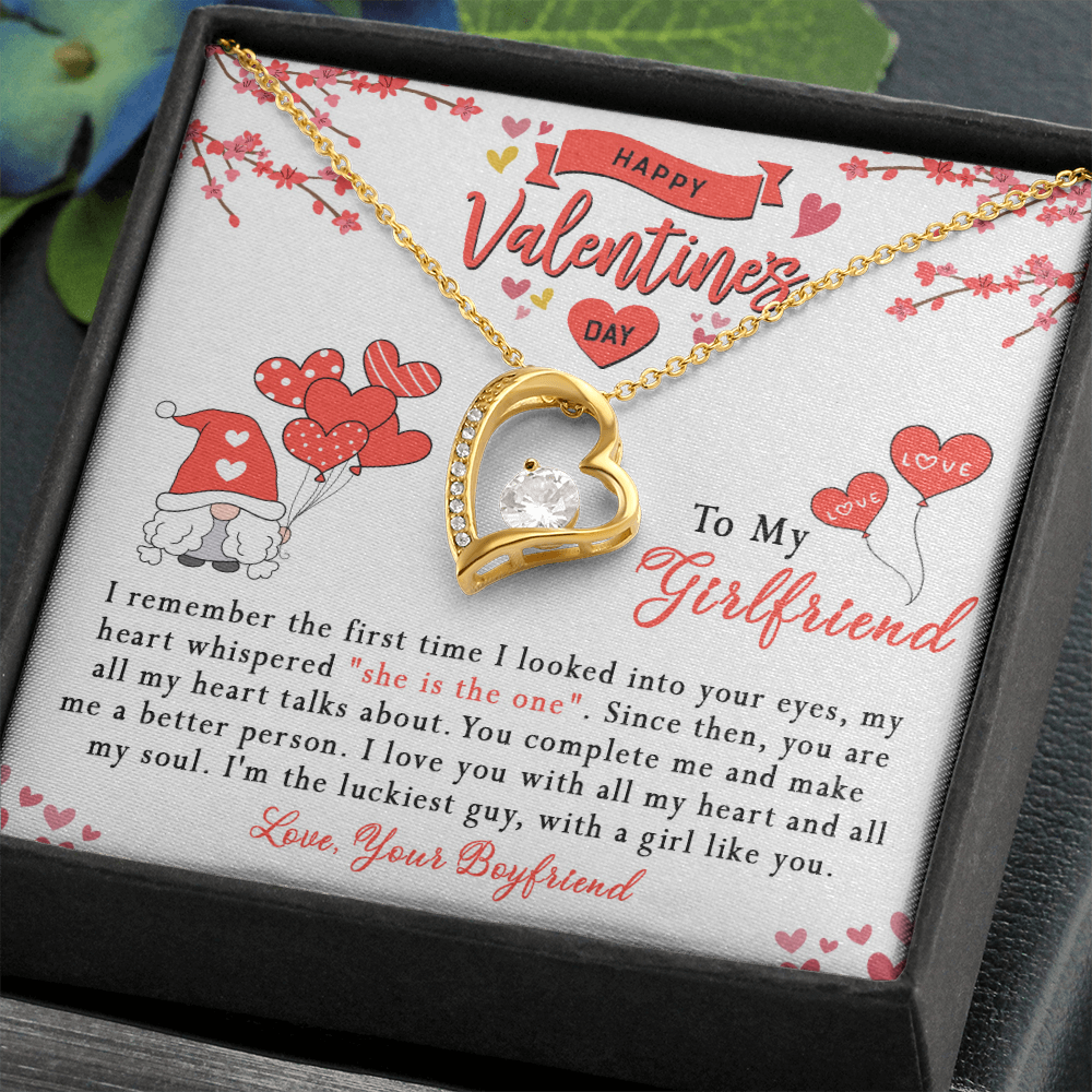 181C Girlfriend Necklace, Valentine Gift for your Girlfriend, Happy Valentine's Day