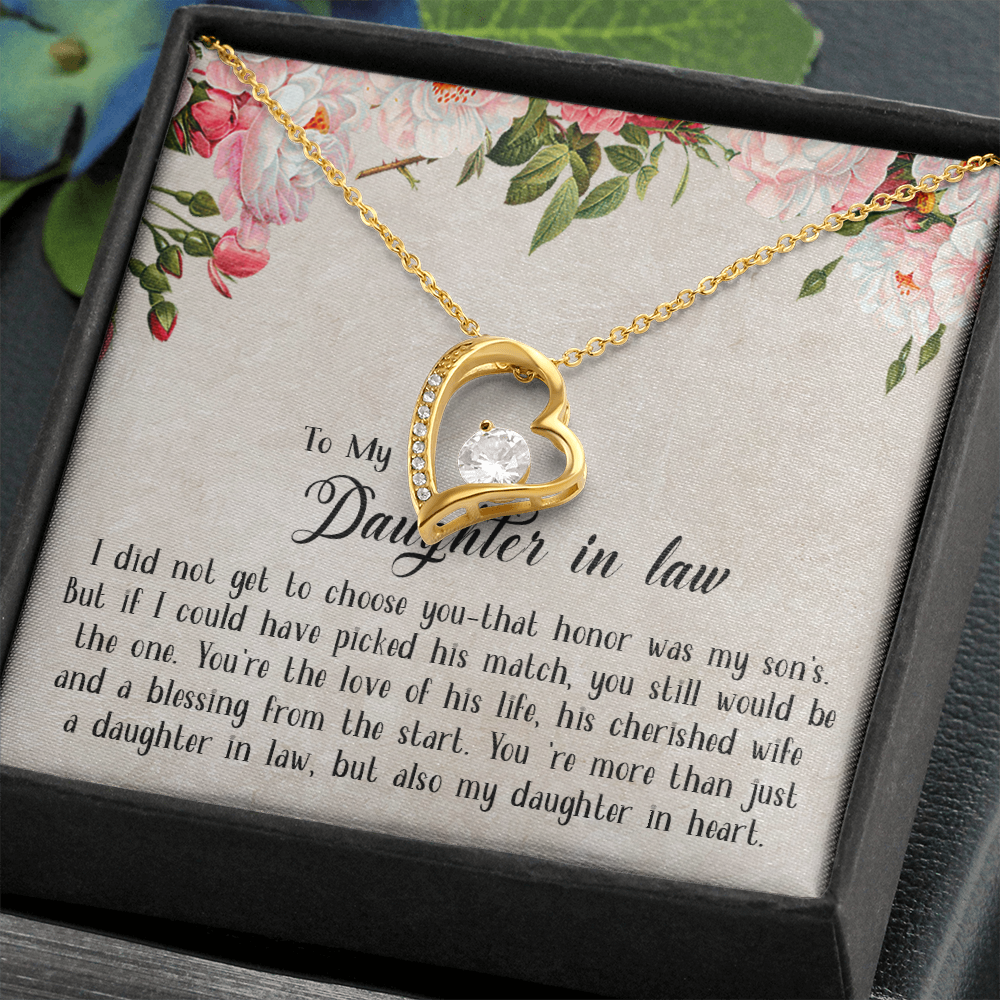 153C Necklace To My Daughter in law, Cute Necklace Gift from Dad Mom, Birthday Gift