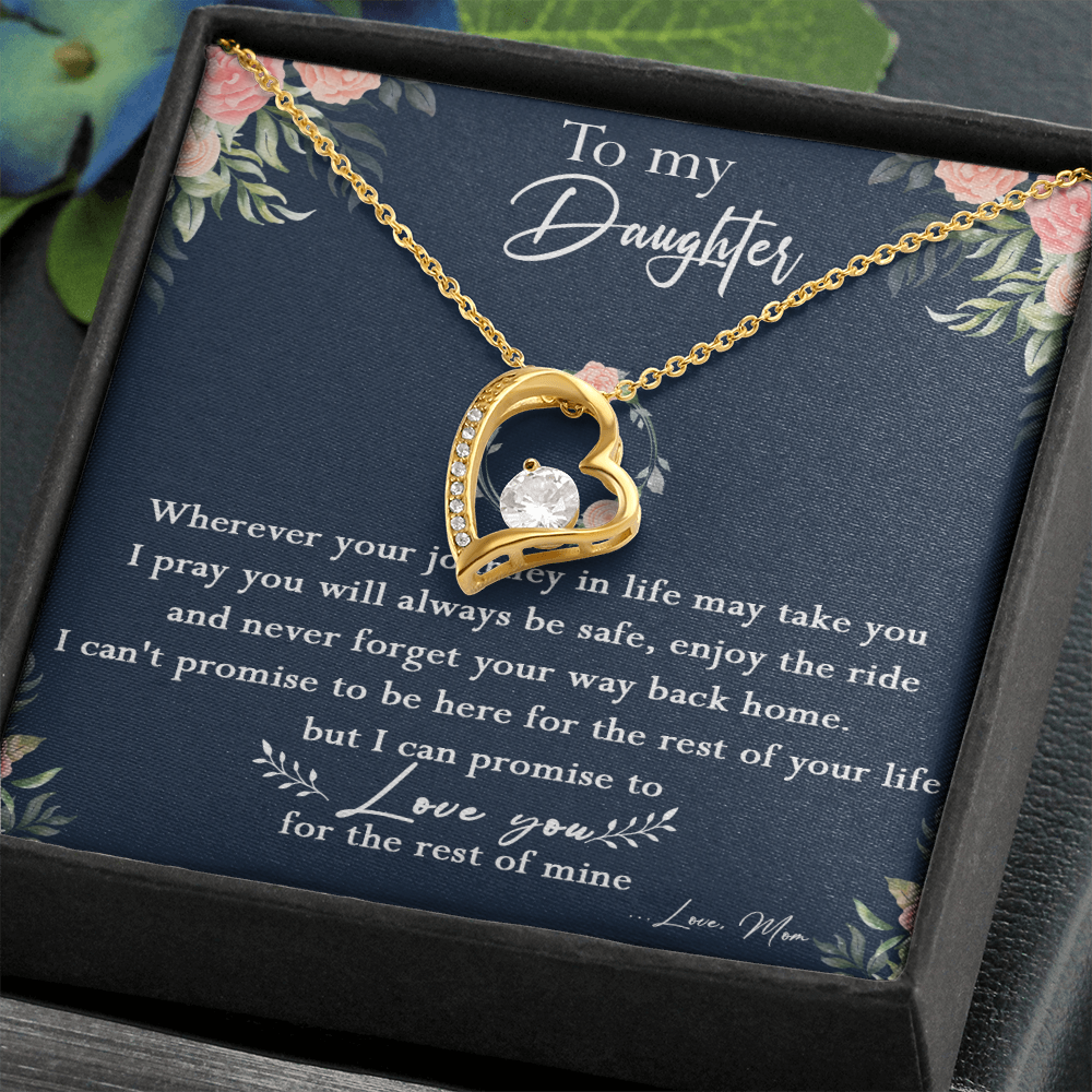125C Necklace To My Daughter, Daughter Birthday Gift, I Love You Always Necklace