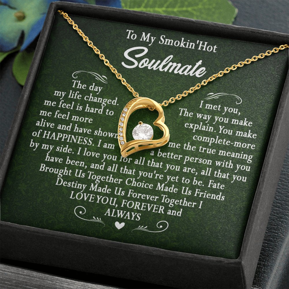 173C To My Smokin Hot Wife Necklace, Necklace Gift For Wife Soulmate Valentine Gift