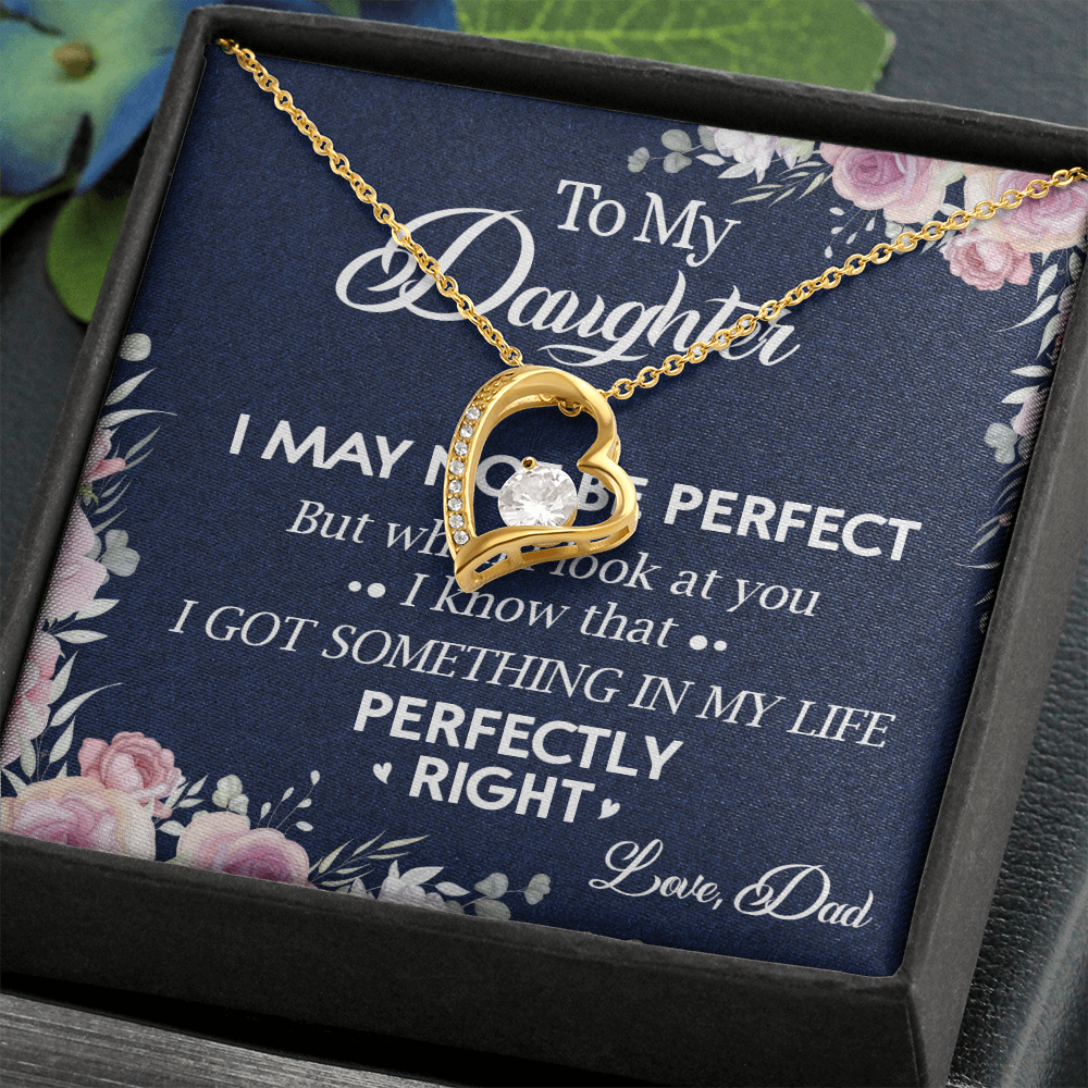 150C Necklace To My Daughter, Daughter Necklace Birthday Gift from Dad, I Love You