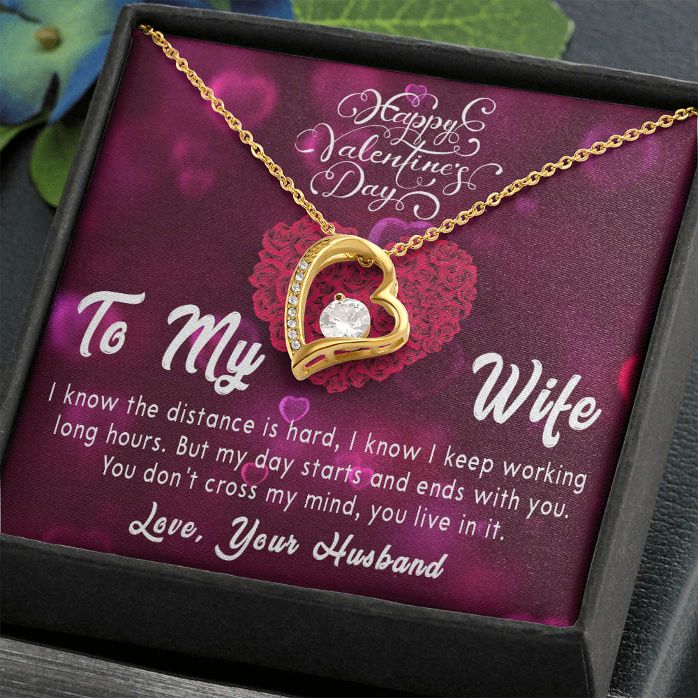 189C Valentine's Day Gift Necklace for Wife, Your Love Necklace, I Love You Forever