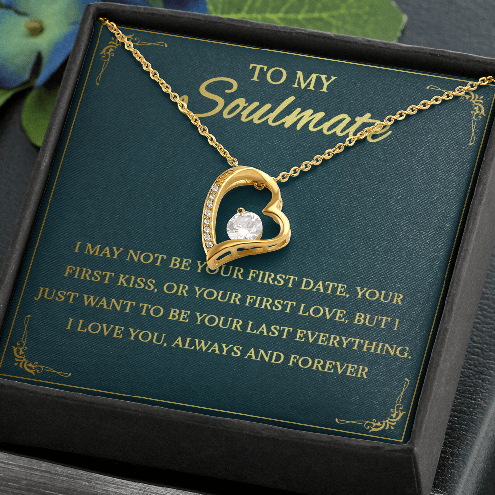 64C Necklace To My Soulmate, Love Gift for Her, Girlfriend Birthday from Husband