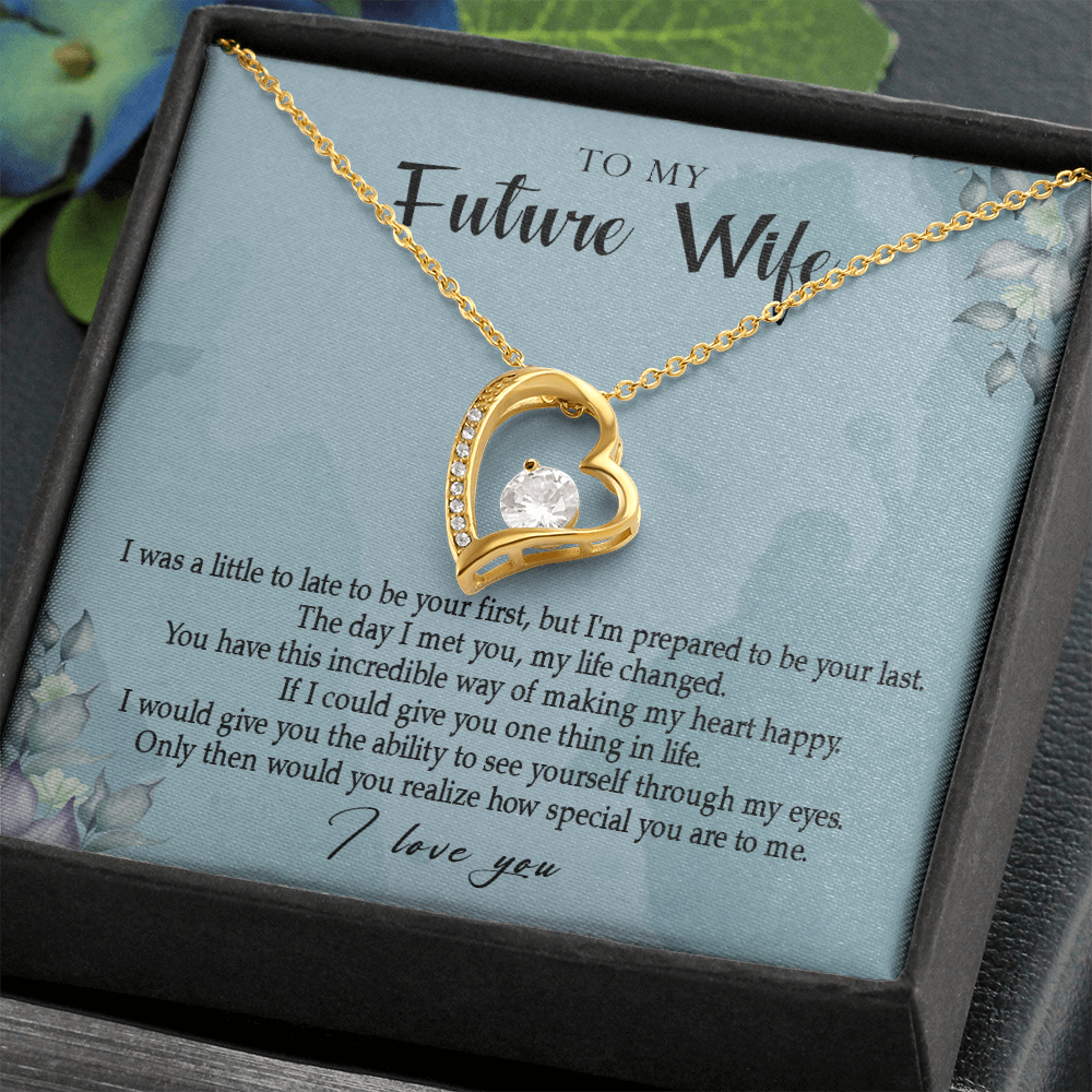 162C Necklace Gift To My Future Wife, Valentine Gift for Her, I Love You Necklace