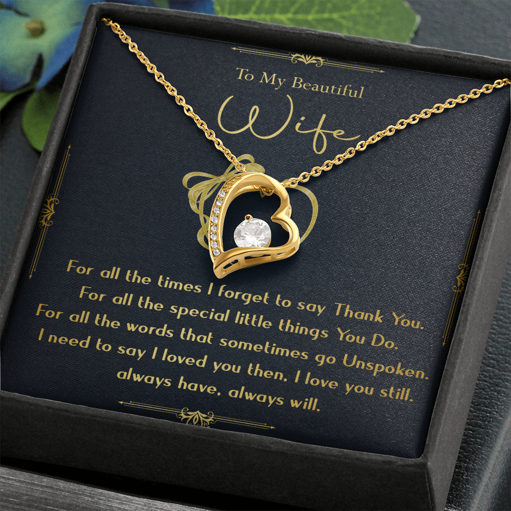 N356C To My Wife Necklace, Gift For Wife, Anniversary Gift For Wife, Necklace For Wife