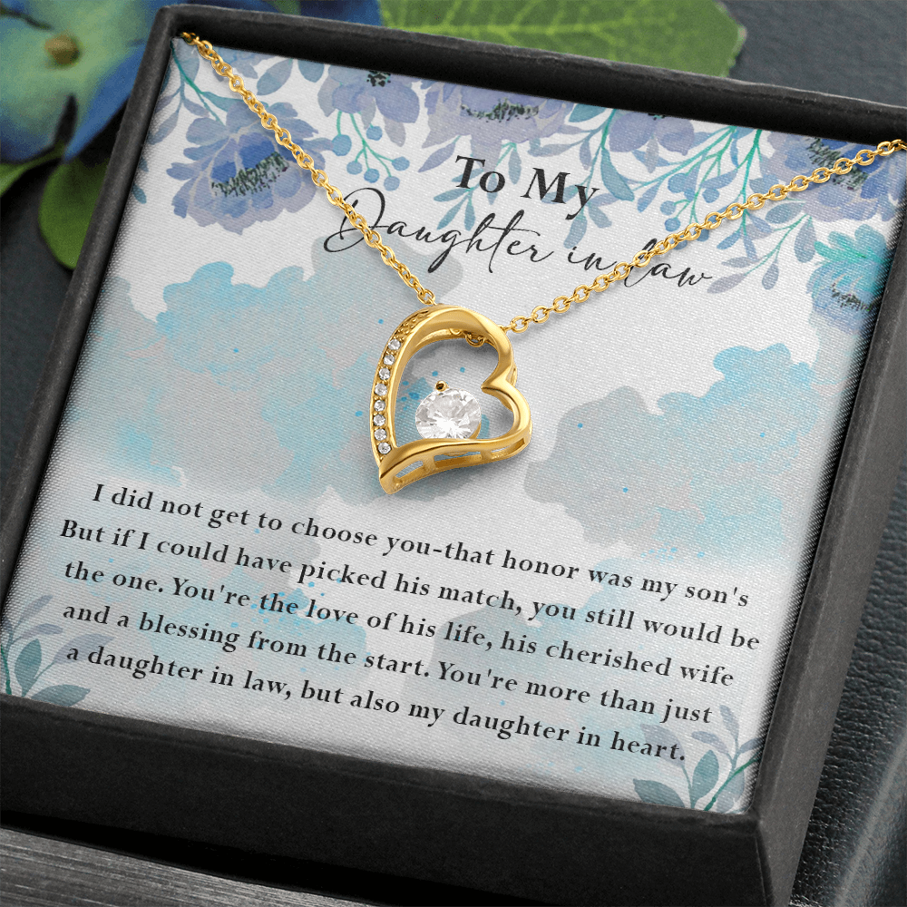 134C Necklace My Daughter In Law, Gift for Beautiful Daughter, My Daughter In Heart